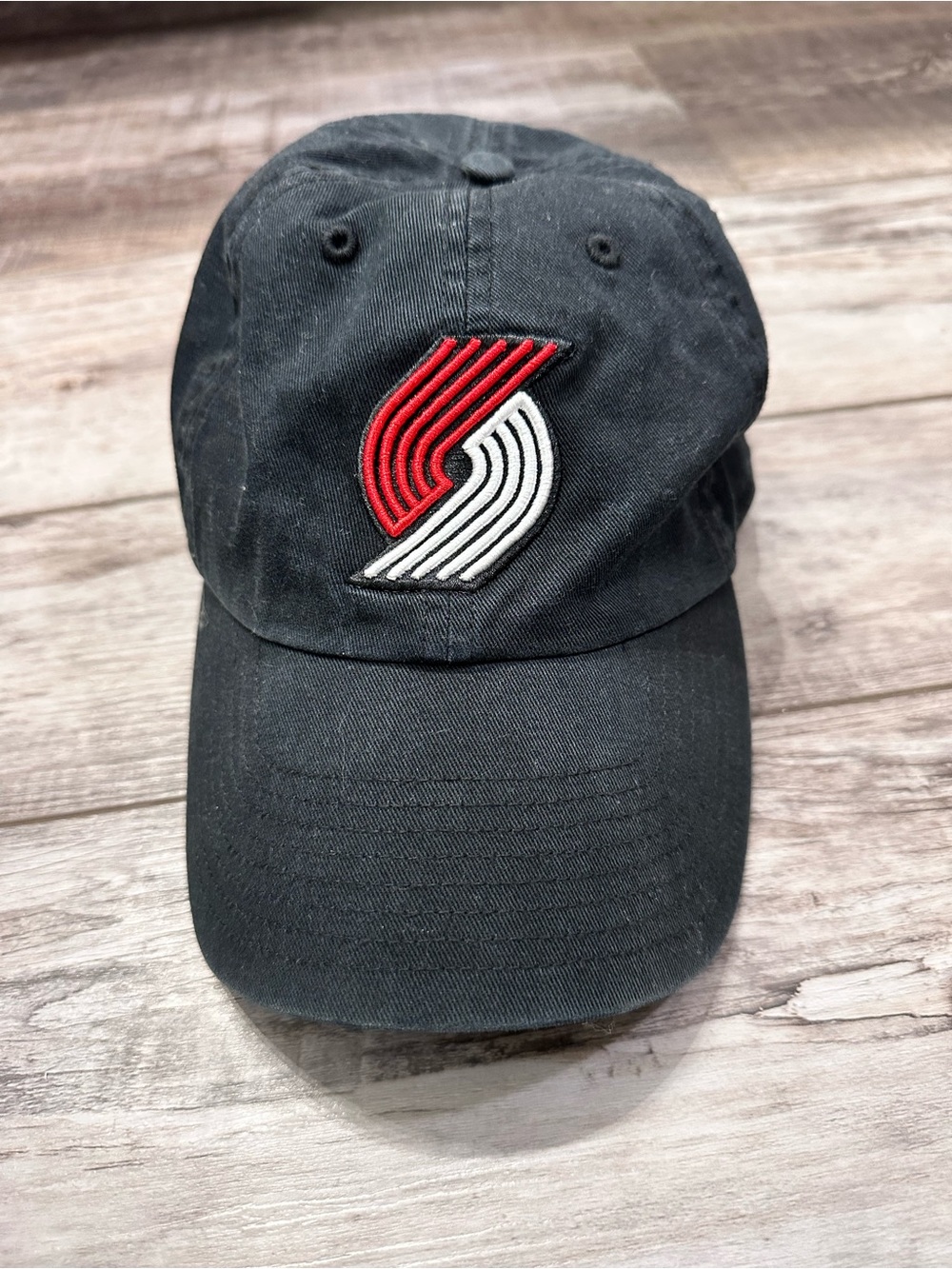 Black Trailblazers Cap with Red & White Patch Logo
